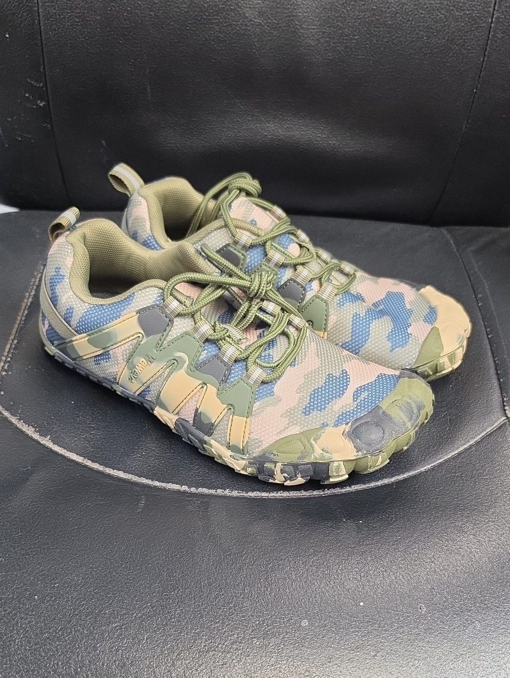 Kids Camouflage Trail Active Shoes in Green & Blue